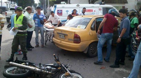 Accidente Motocicleta – Taxi